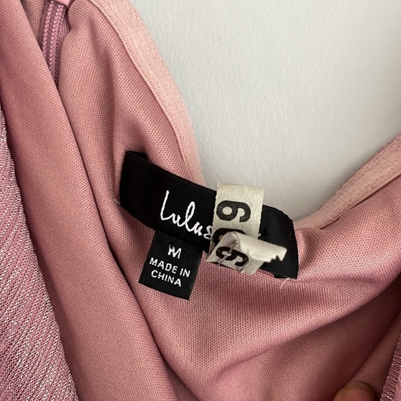 Lulu's One-Shoulder Gown dress medium - Picture 4 of 5